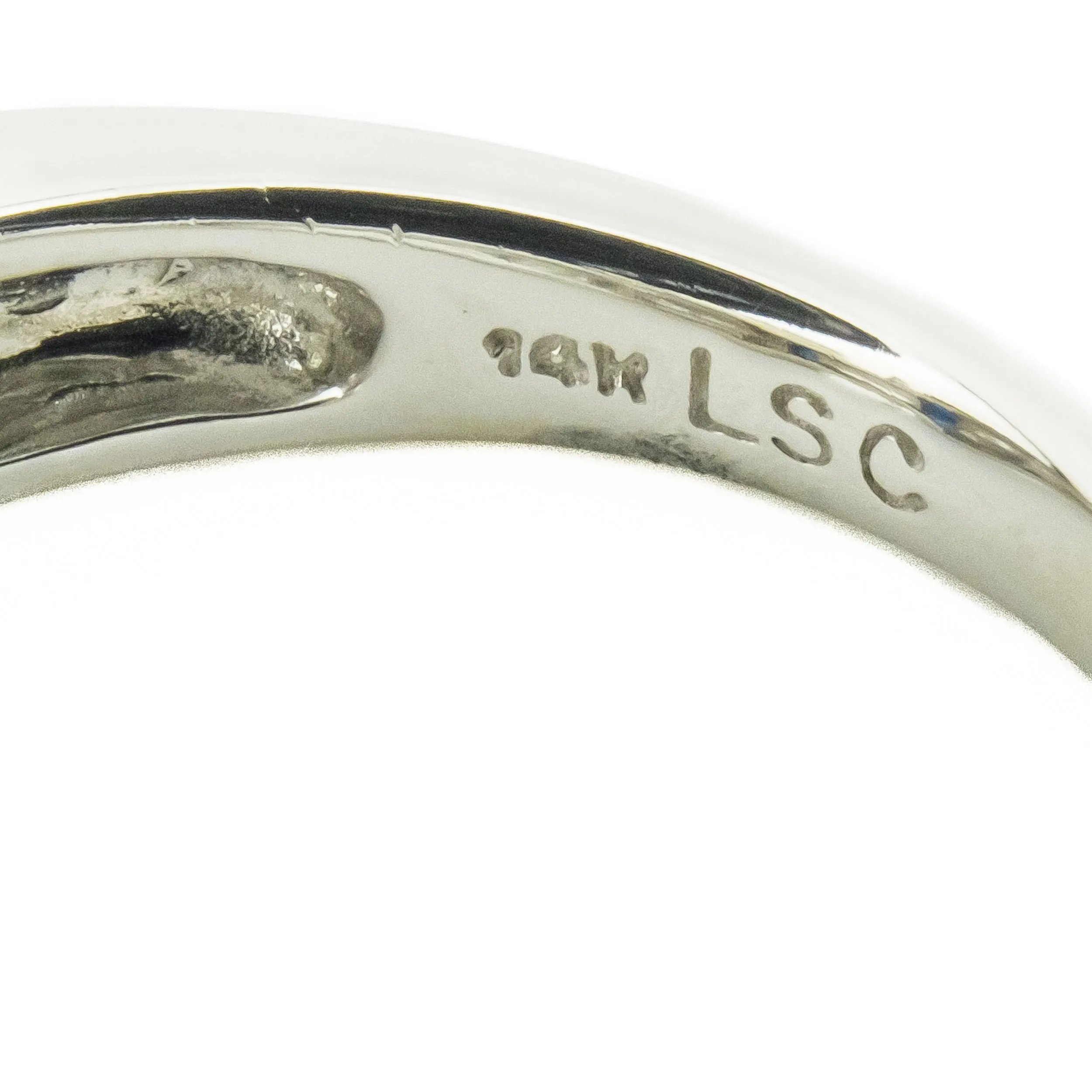 0.25ctw Marquise Diamond w/ Sapphire & Diamond Accents Engagement Ring in 14K White Gold - Size 6.75