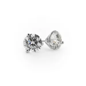 0.38ctw Diamond Stud Earrings  14K White Gold