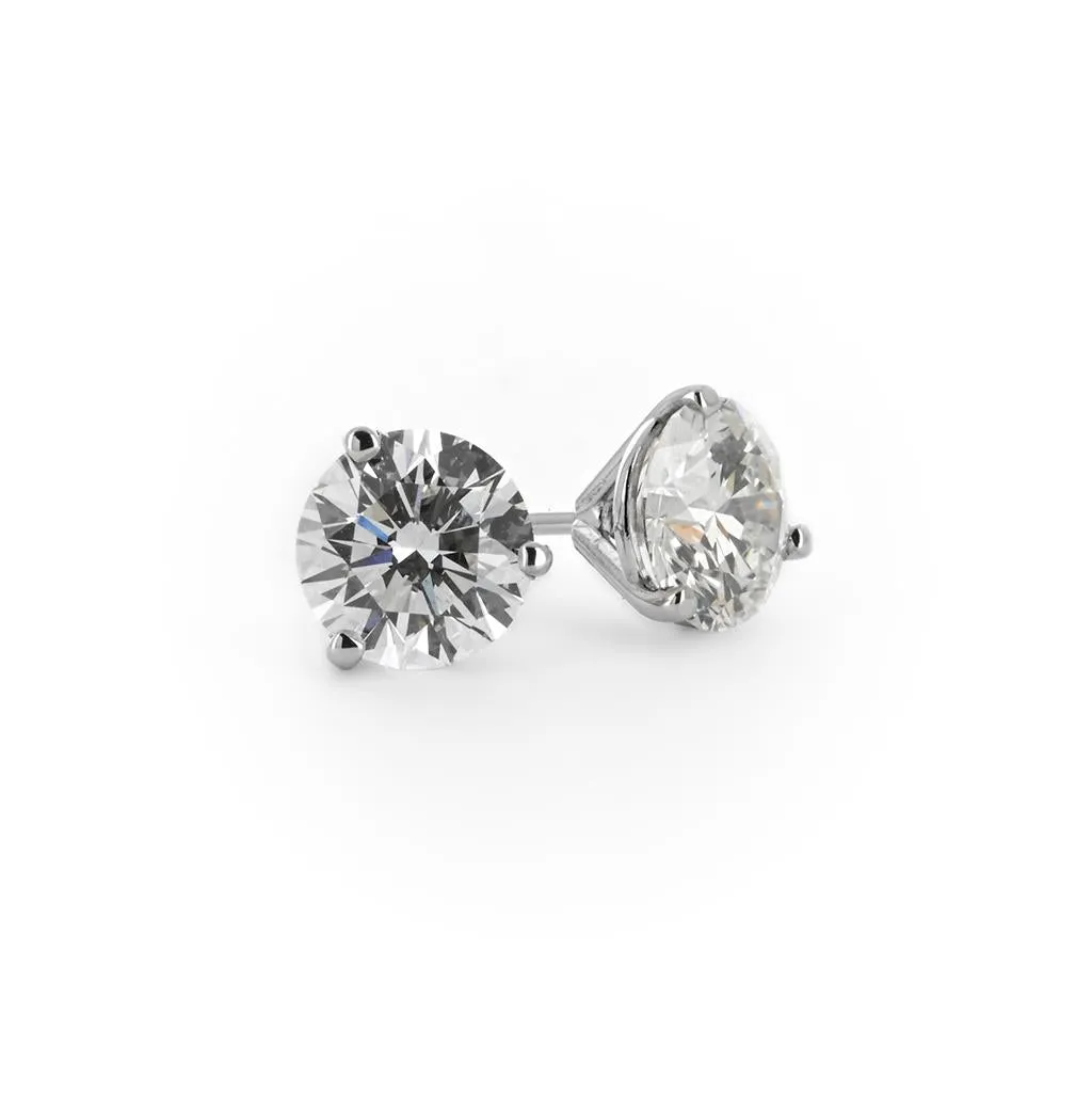 0.38ctw Diamond Stud Earrings  14K White Gold