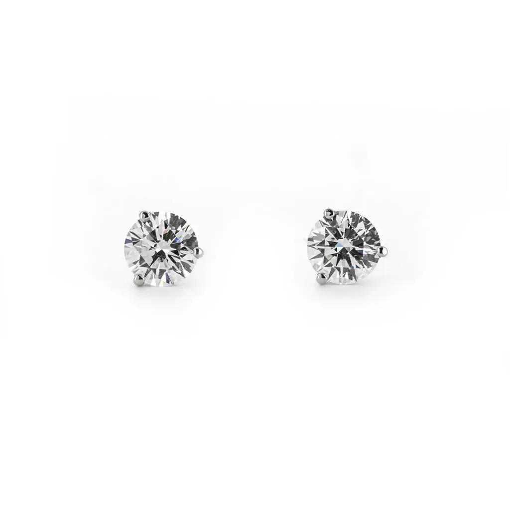 0.40ctw Diamond Stud Earrings  14K White Gold