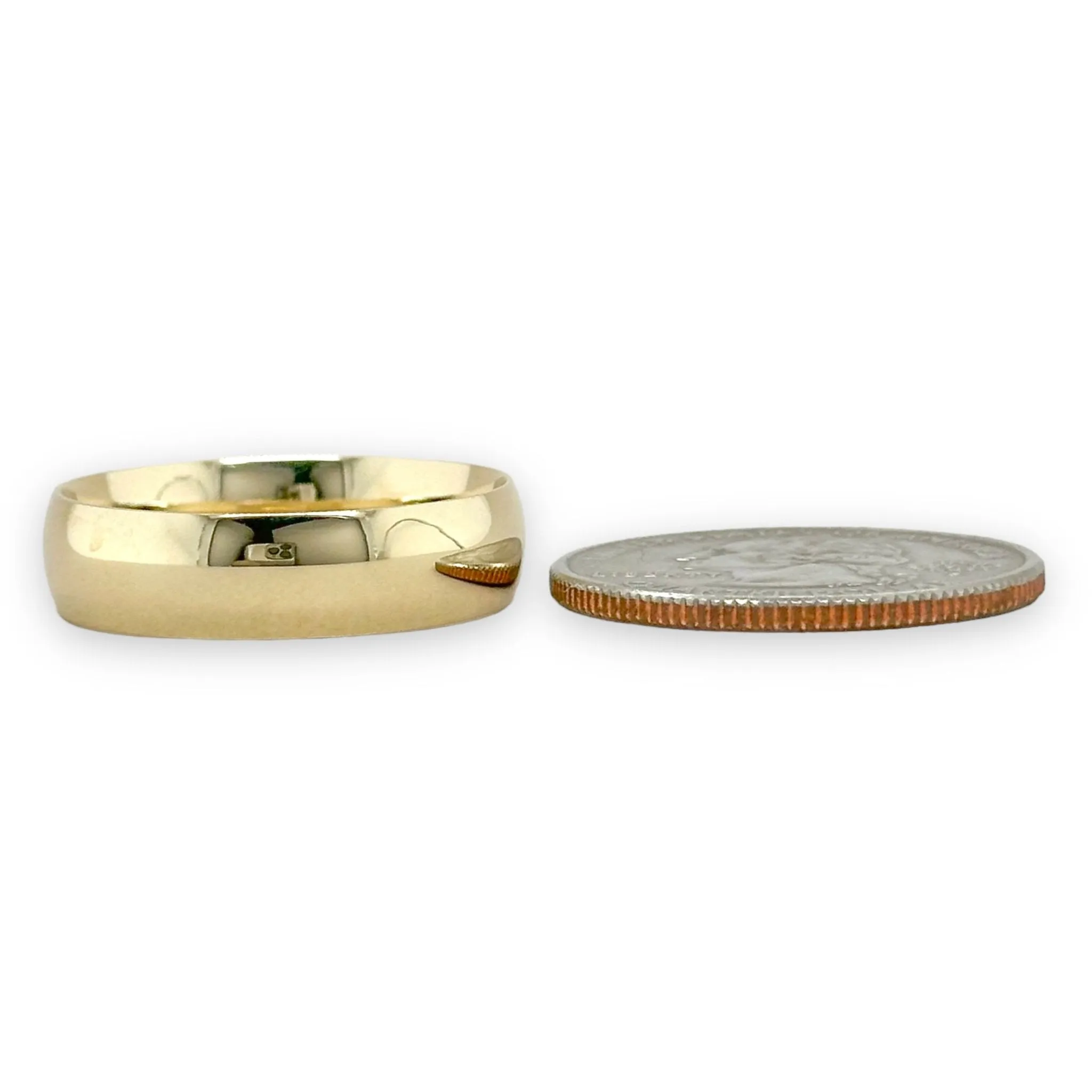 14K Y Gold 6mm Band 11