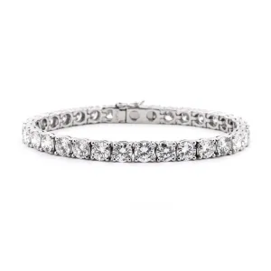 16.55ctw Round Diamond Tennis Bracelet, 7" - 950 Platinum