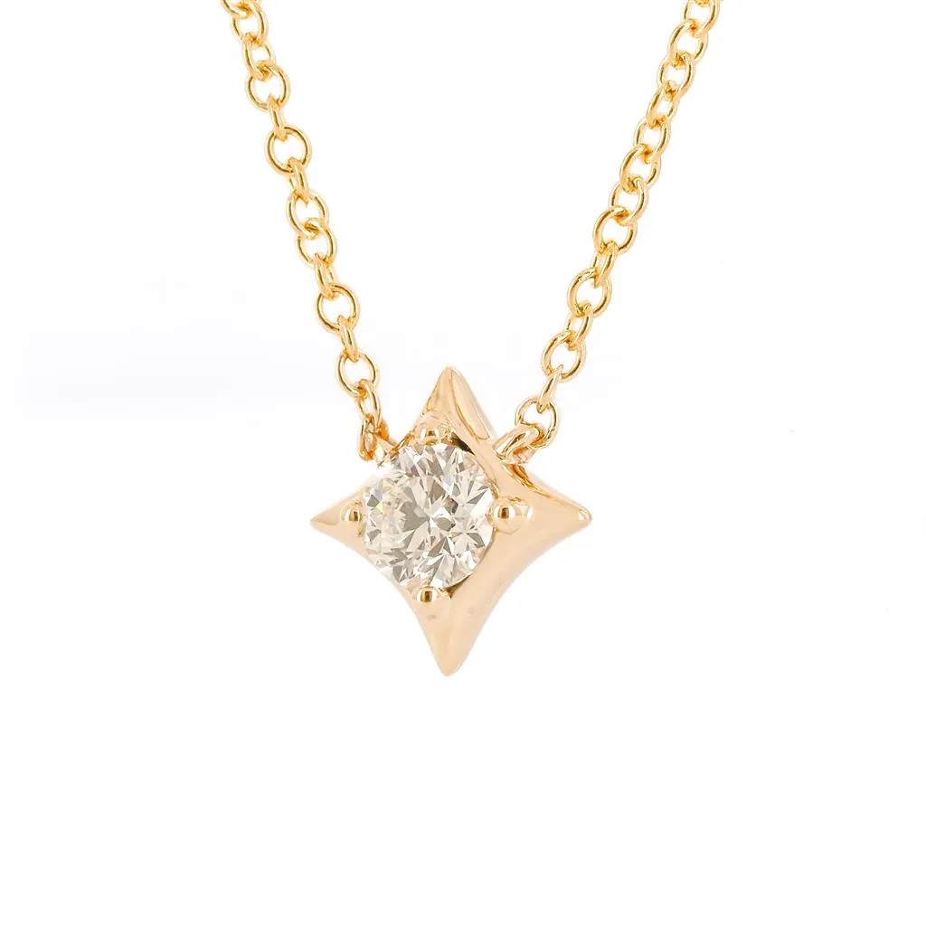 .24CTW Diamond Pendant, 18" - 14K Yellow Gold