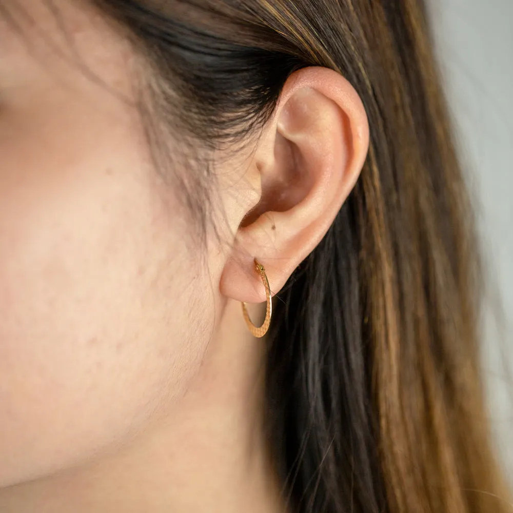 9ct Silver Filled Hoop Earrings