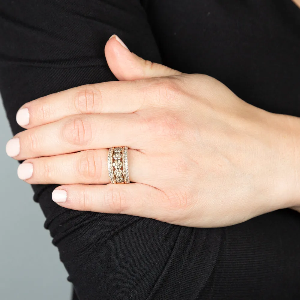 9ct Yellow Gold 1 Carat Diamond Dress Ring with 65 Australian Diamonds