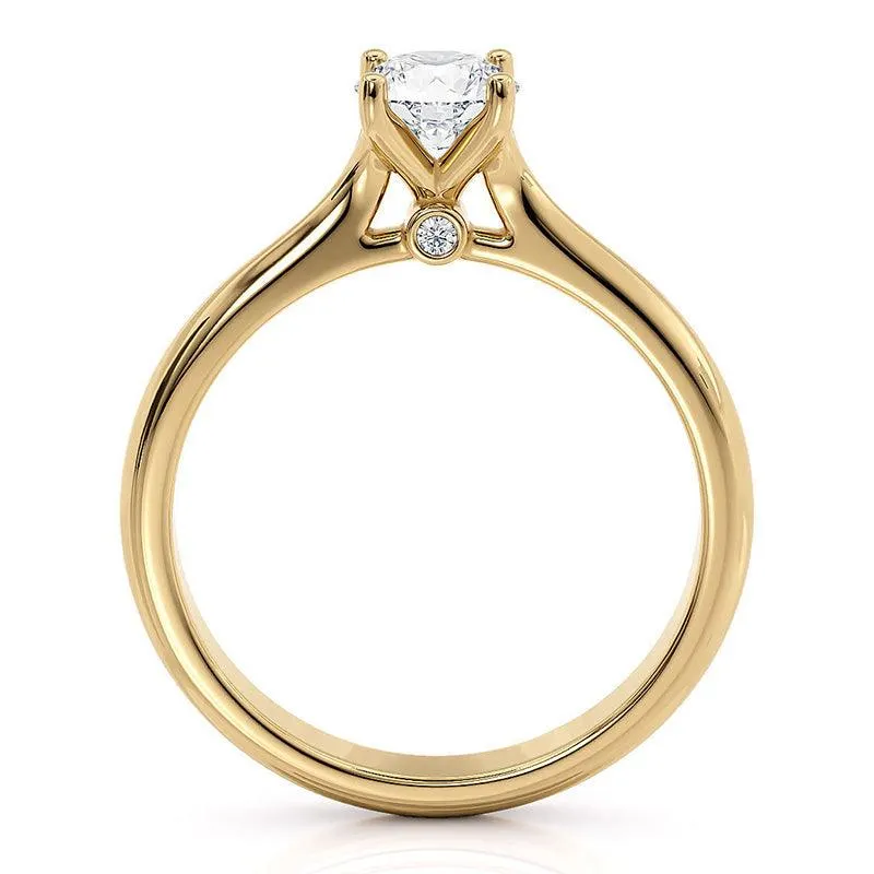 Asti - Diamond Solitaire Ring Yellow Gold