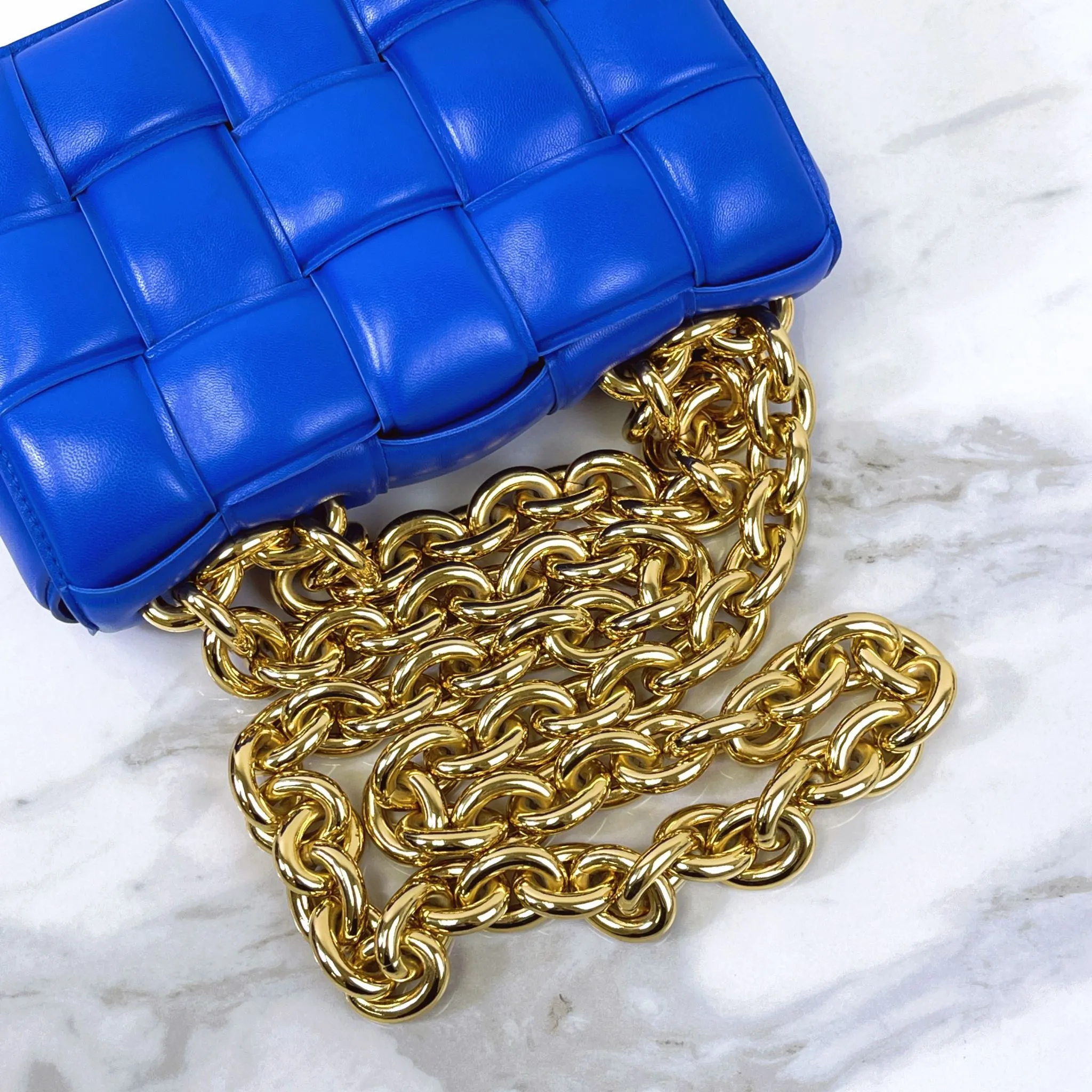 Bottega veneta padded casette chain bag
