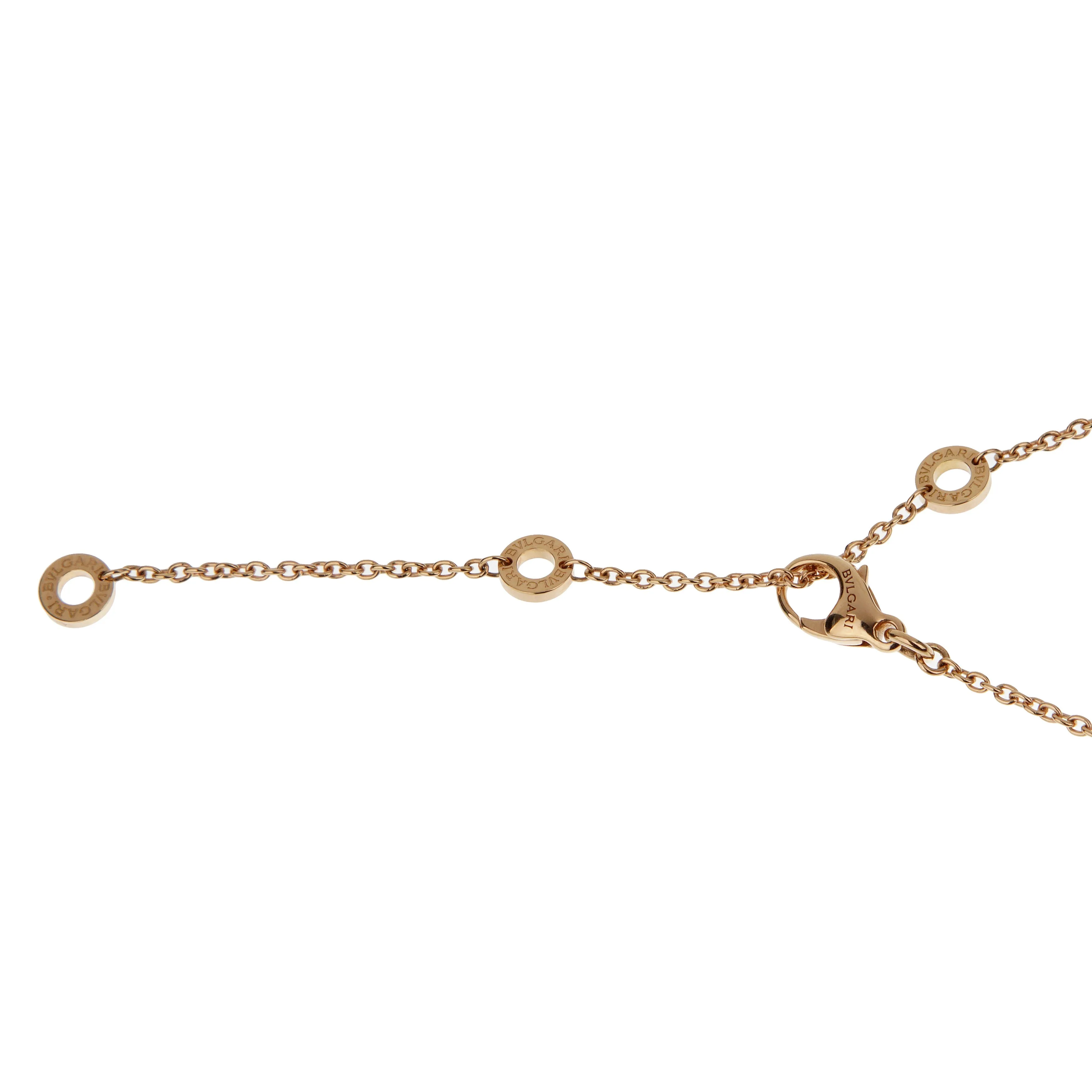 Bvlgari B.zero1 Legend Black Ceramic Rose Gold Pendant Necklace