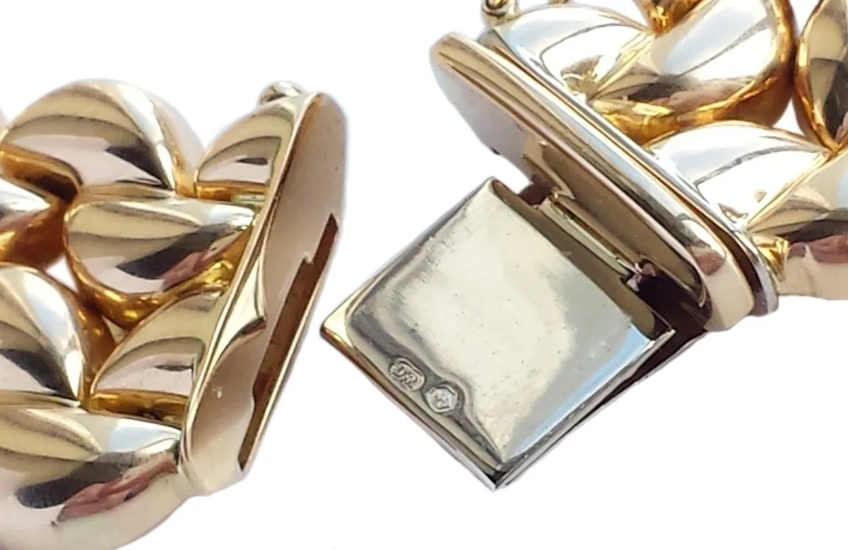 Cartier 1990s Syla Demi-Lune 4-Row 18k Gold Choker Necklace