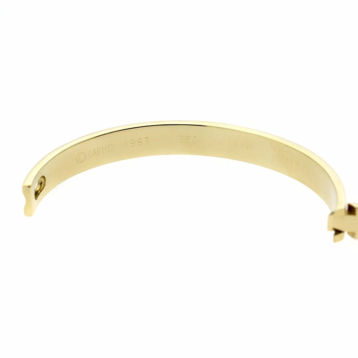 Cartier Anniversary Diamond Gold Bangle Bracelet