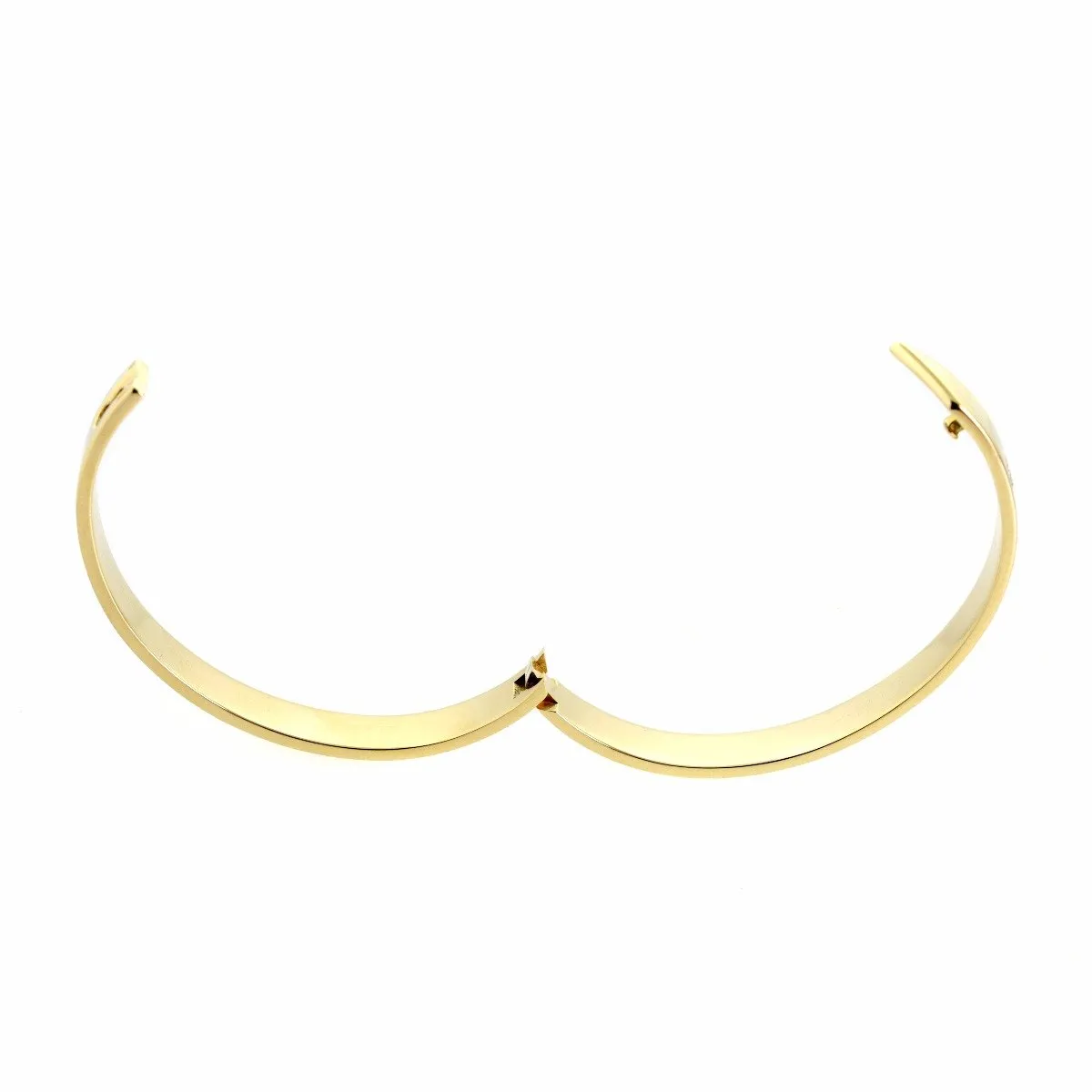 Cartier Anniversary Diamond Gold Bangle Bracelet
