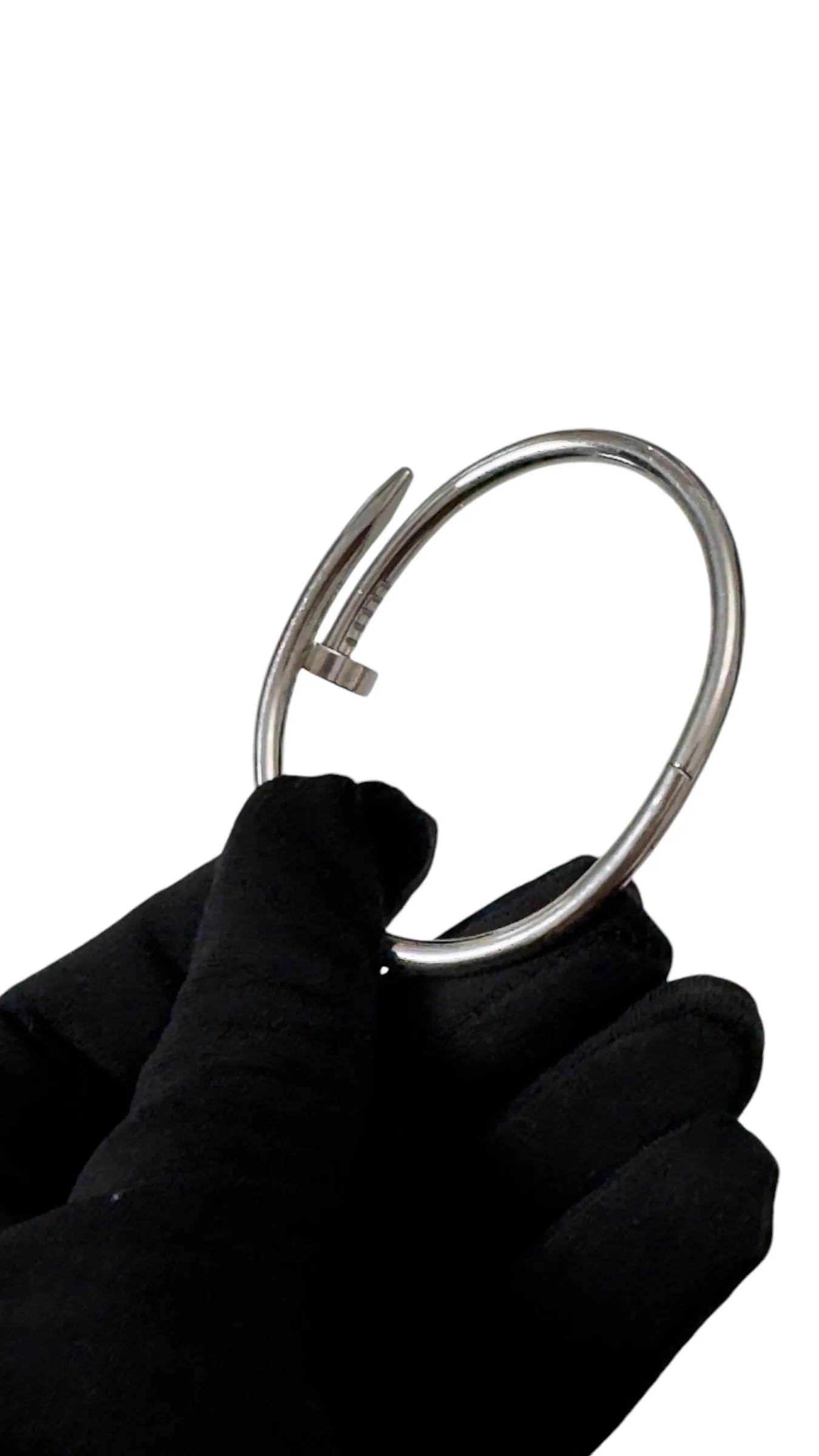 Cartier Classic Model Juste Un Clou Bracelet White Gold, JUC Size 15