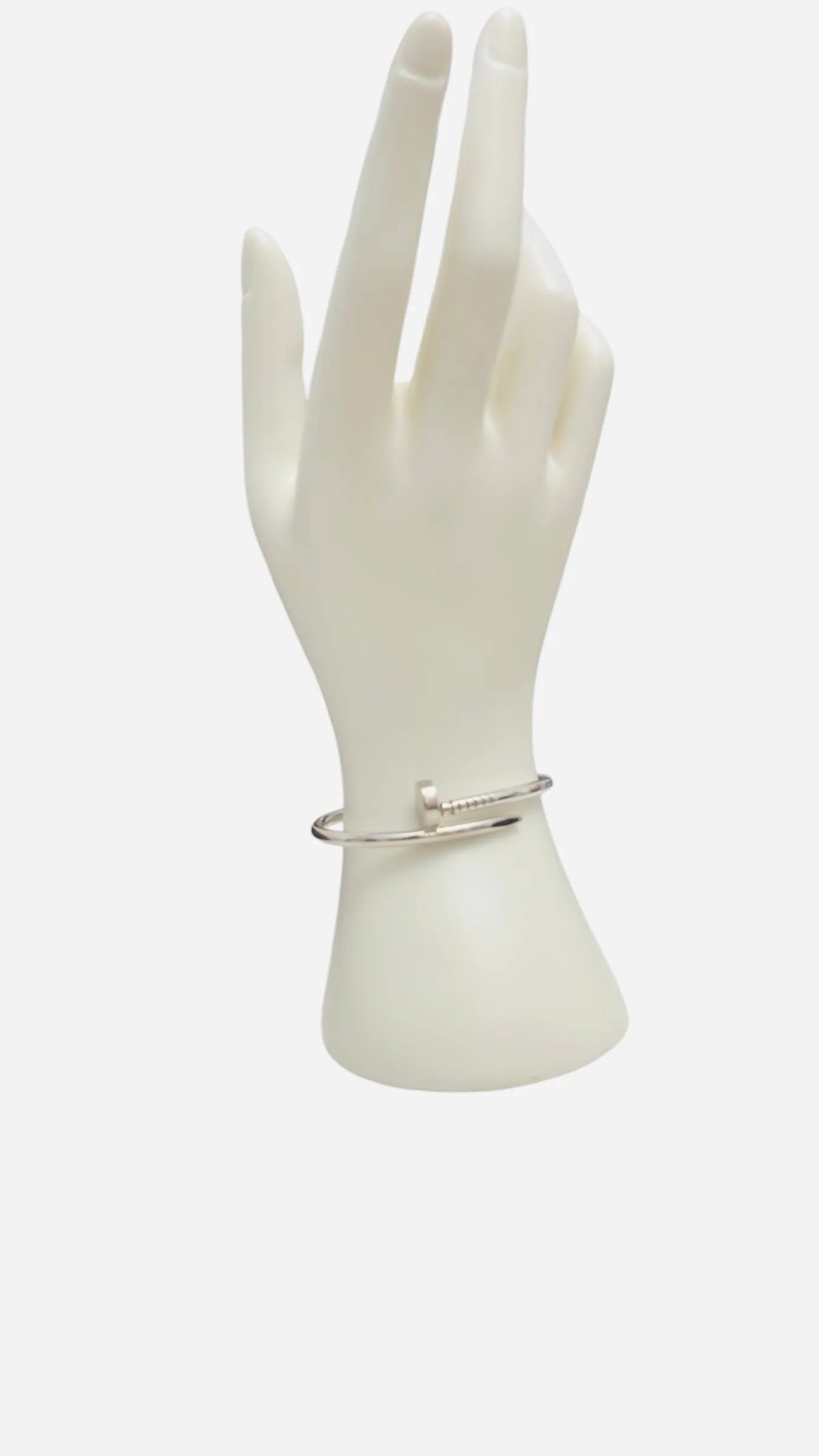Cartier Classic Model Juste Un Clou Bracelet White Gold, JUC Size 15