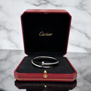Cartier Classic Model Juste Un Clou Bracelet White Gold, JUC Size 15