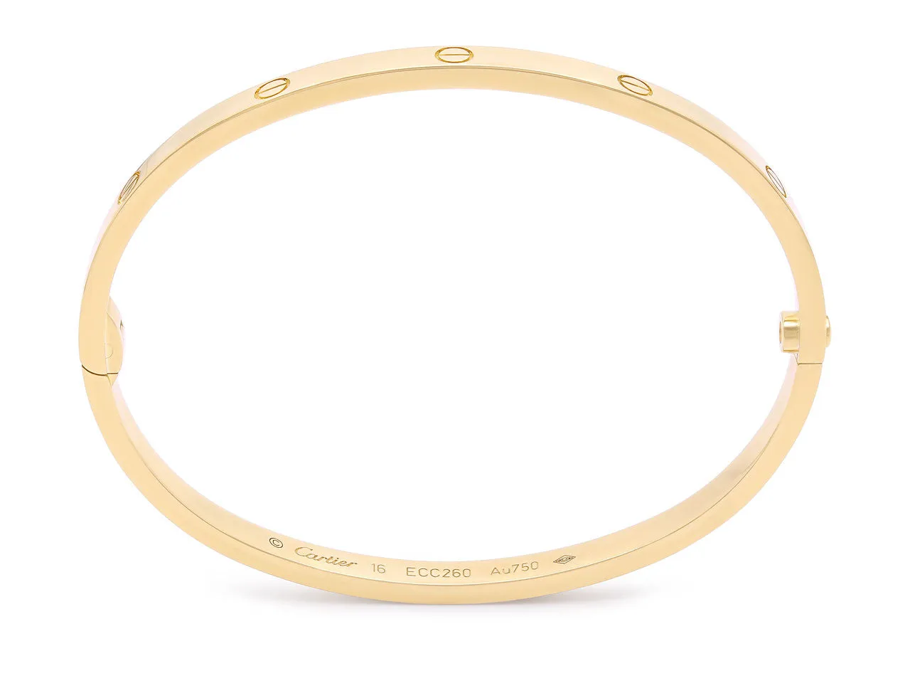 Cartier 'Love' Bracelet in 18K Gold, Small Model, Size 16
