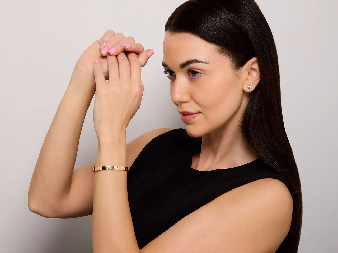 Cartier 'Love' Bracelet in 18K Rose Gold, Classic Model, Size 16