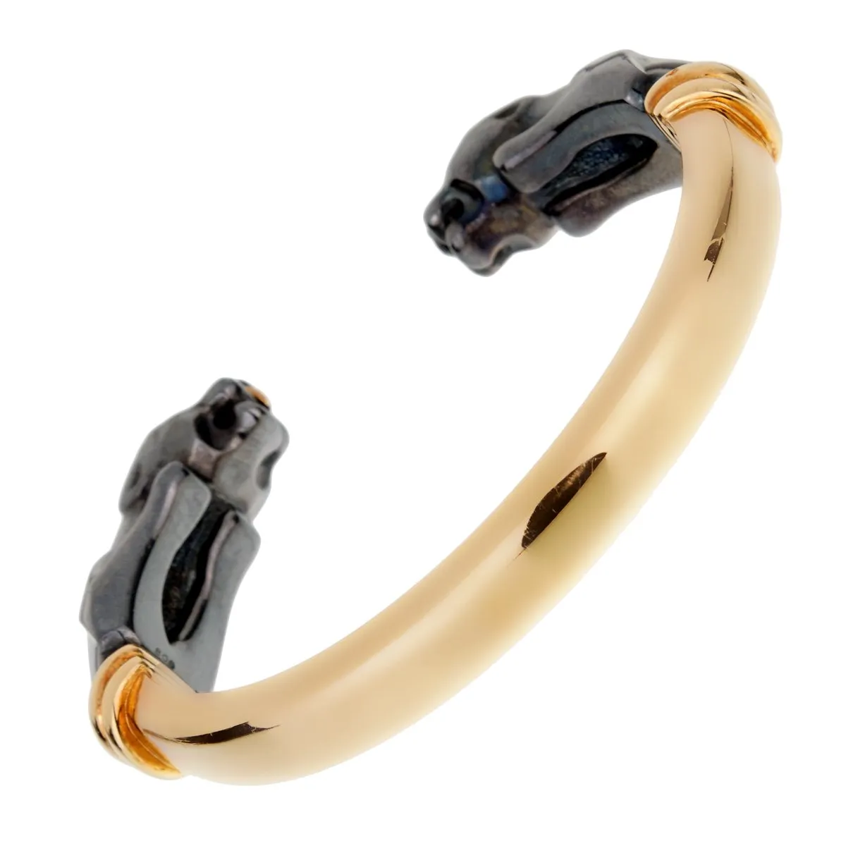 Cartier Panthere Vintage Gold Bangle Bracelet