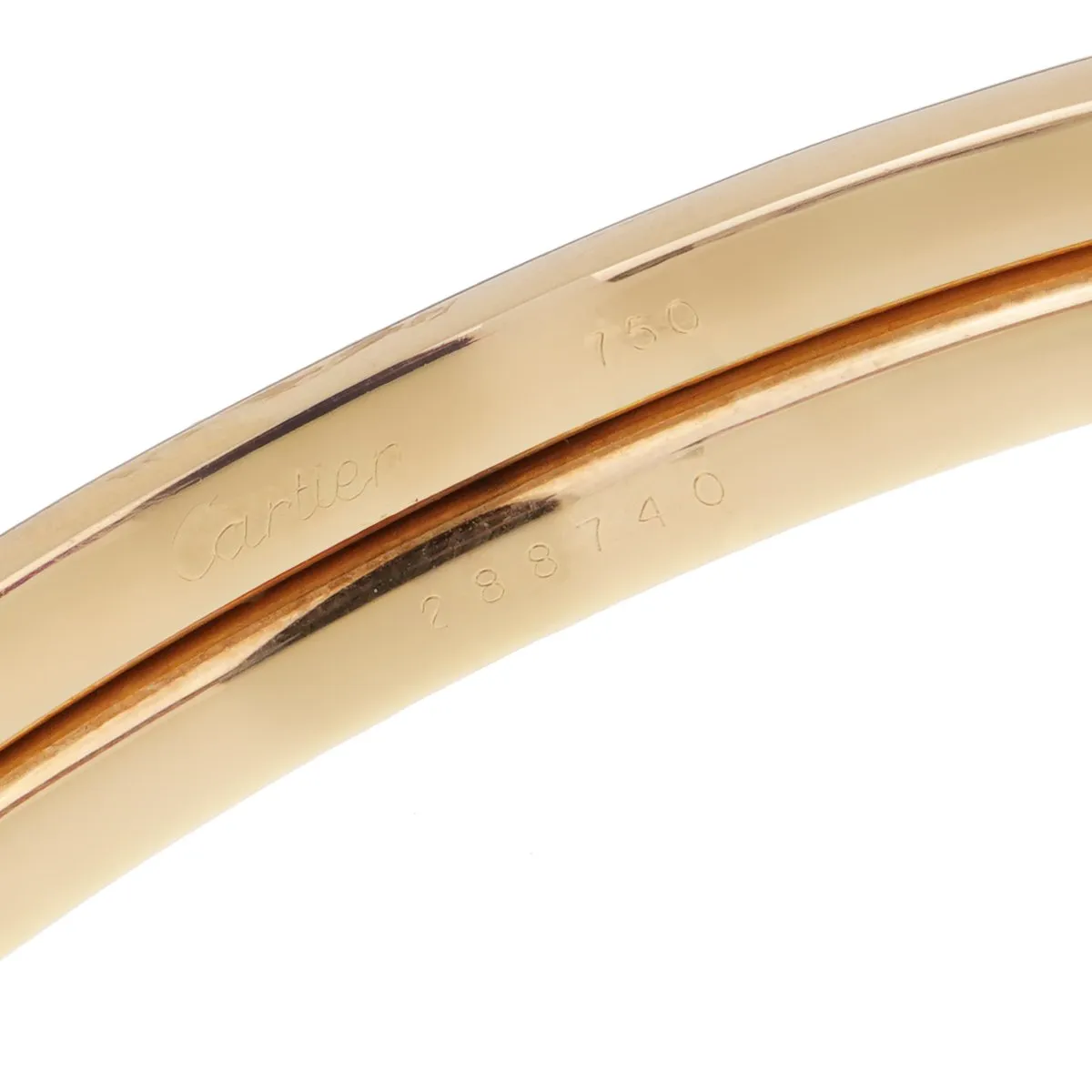 Cartier Panthere Vintage Gold Bangle Bracelet