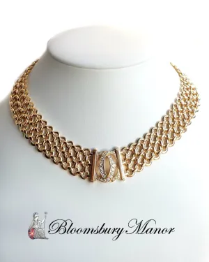 Cartier Penelope 3-row Choker / Necklace in 18k Gold with Diamonds
