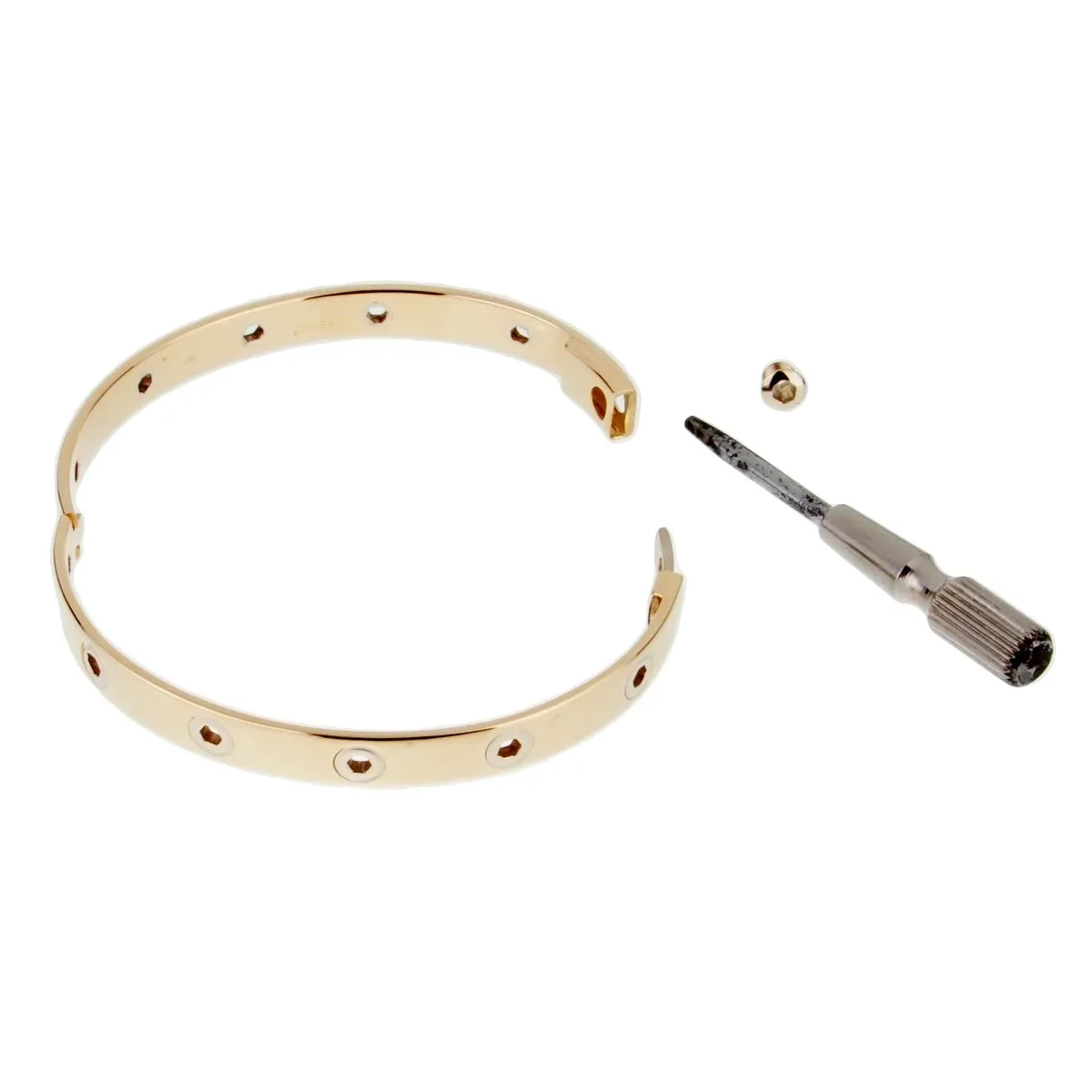Cartier Vintage Love Series 18k Yellow Gold Bangle