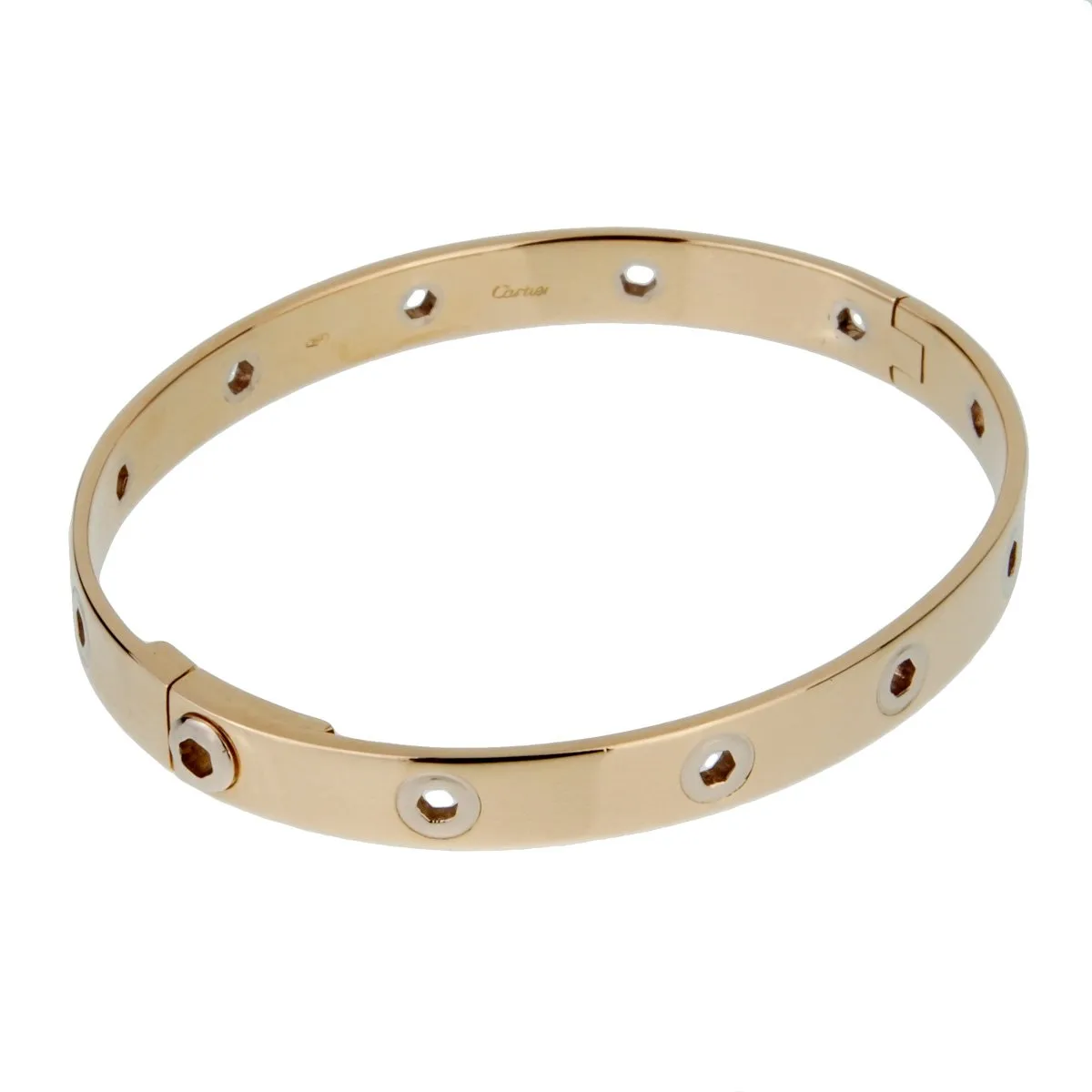 Cartier Vintage Love Series 18k Yellow Gold Bangle