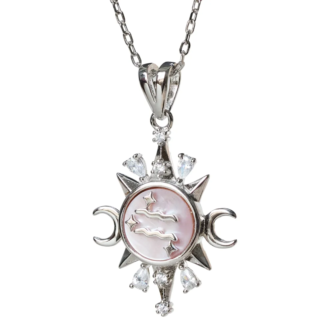 Celestial Horoscope Pendant - Aquarius