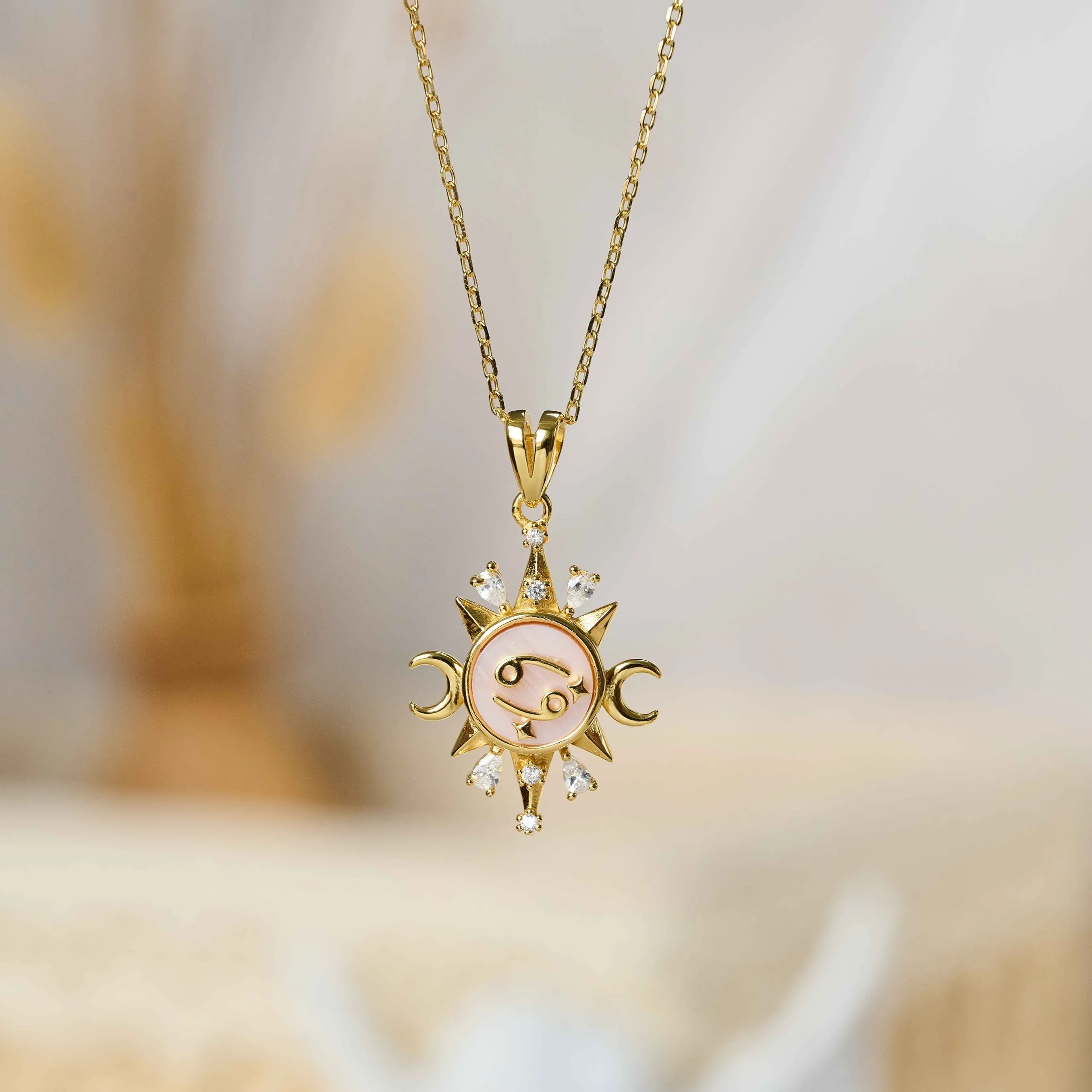 Celestial Horoscope Pendant - Cancer