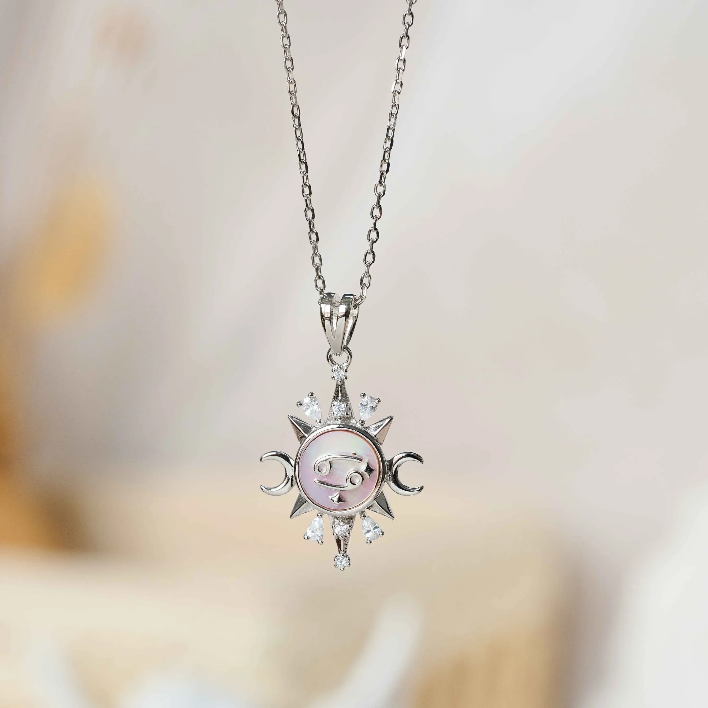 Celestial Horoscope Pendant - Cancer