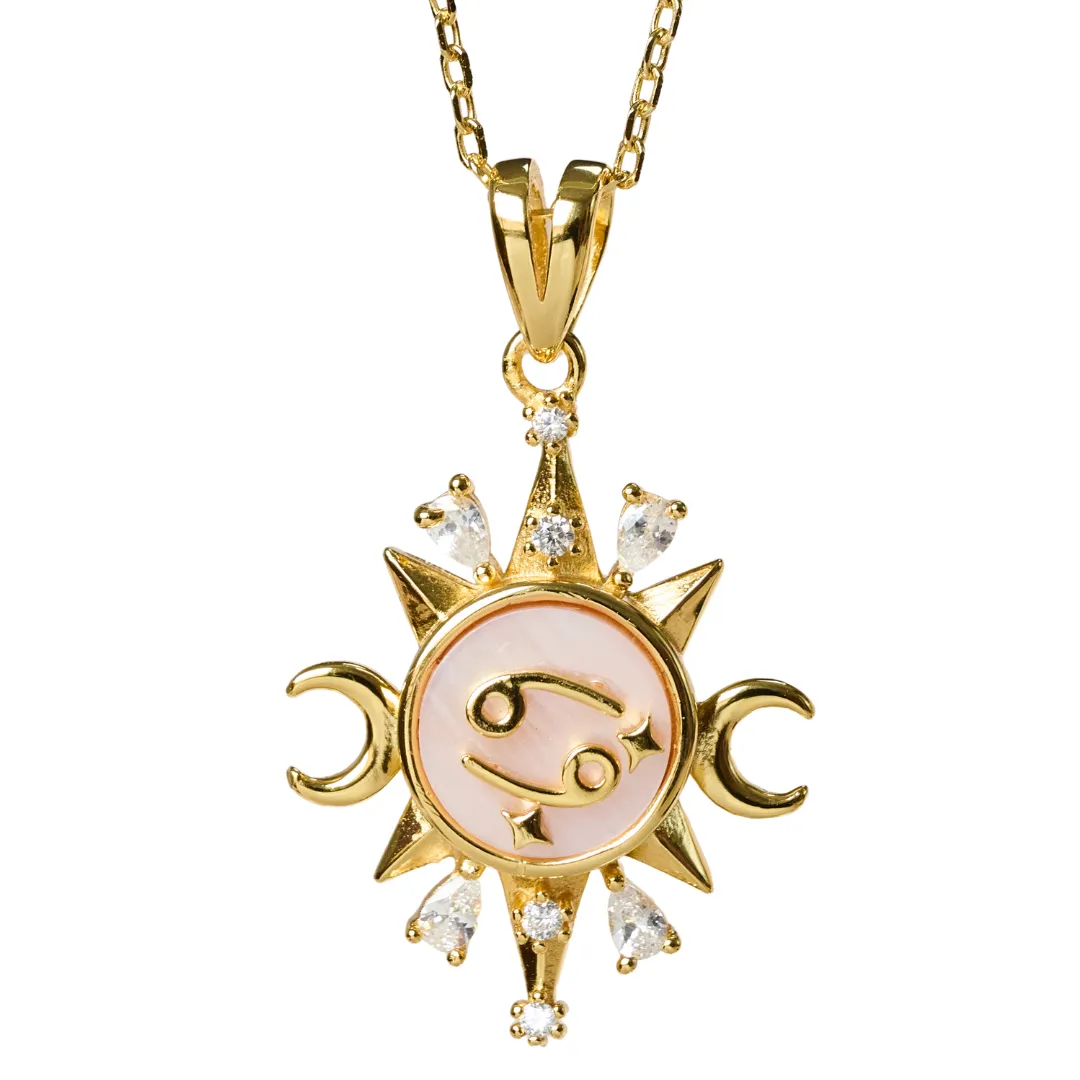 Celestial Horoscope Pendant - Cancer