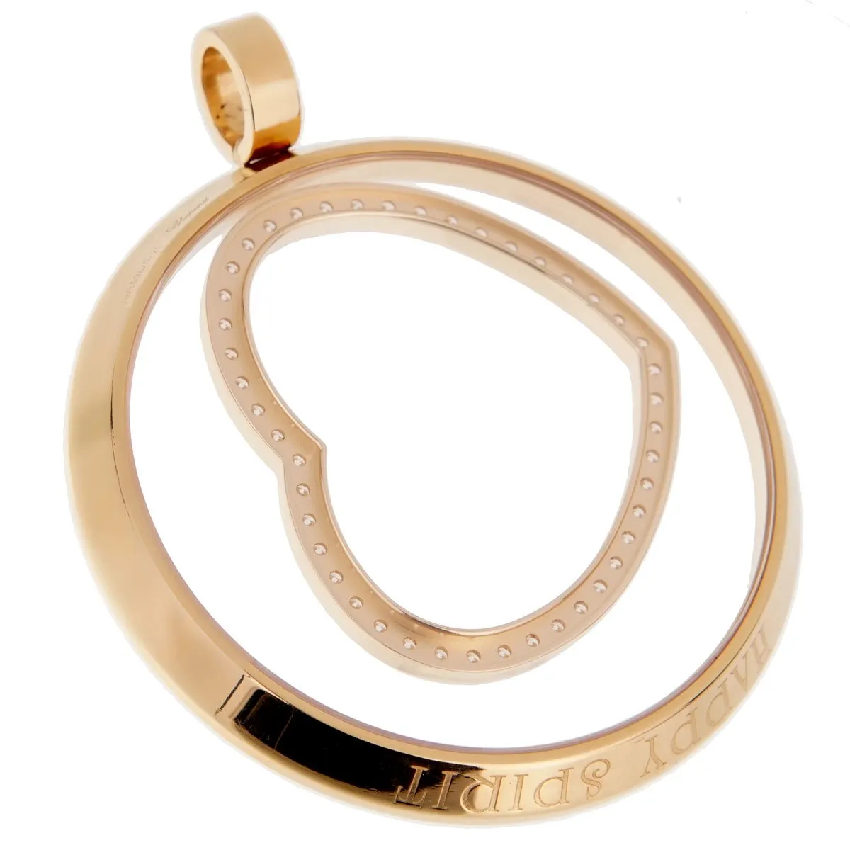 Chopard Happy Spirit Heart Yellow Gold Pendant Necklace
