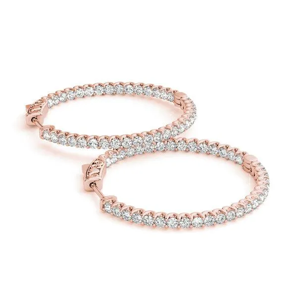 Colette - Inside Out Diamond Hoop Earrings 0.50ct