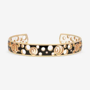 Damiani 18K Rose Gold & Ceramic Diamond Cuff Bracelet 20059247