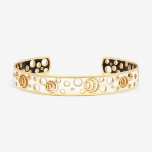 Damiani 18K Rose Gold & Ceramic Diamond Cuff Bracelet 20059249