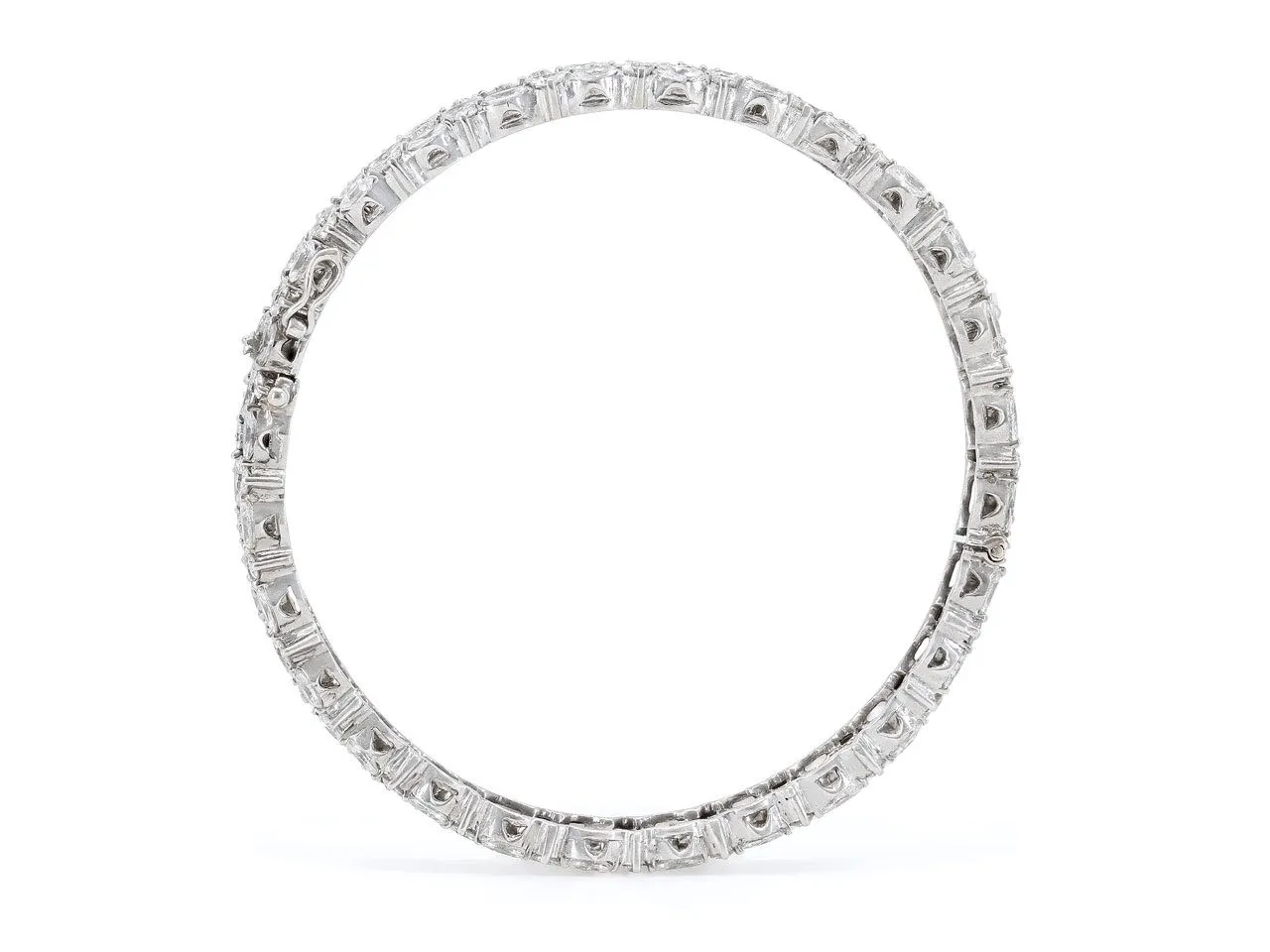 Diamond Bangle Bracelet in 18K White Gold