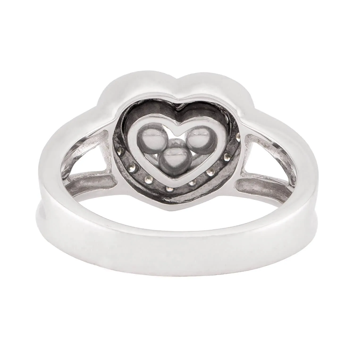 Estate 14k "Happy Diamond" Heart Ring