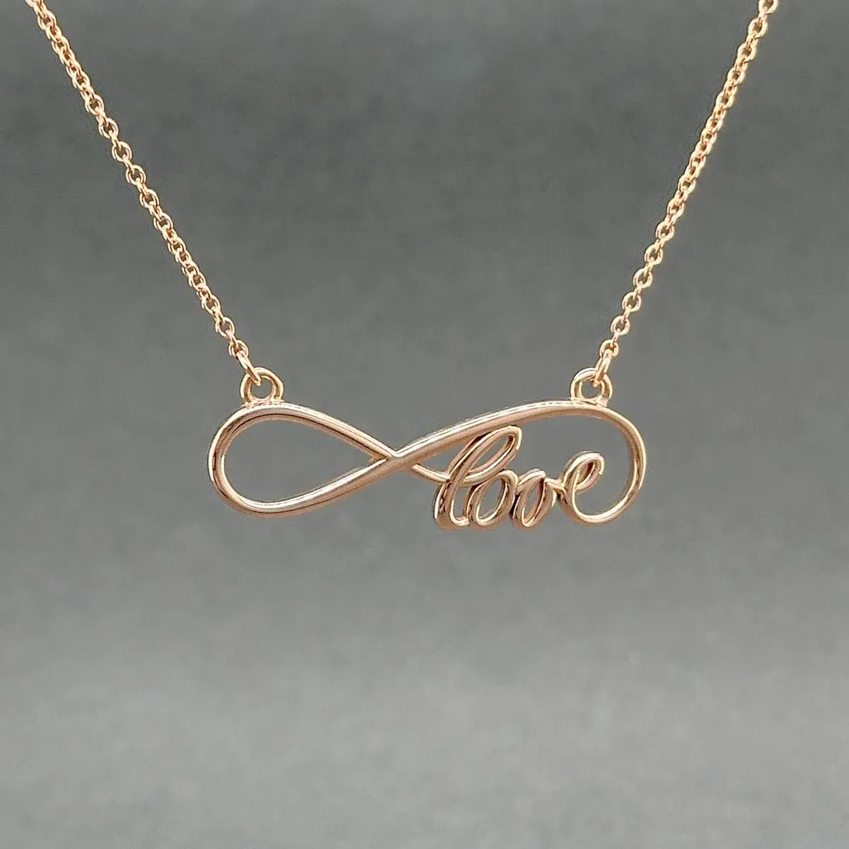 Estate 14K R Gold Love Pendant