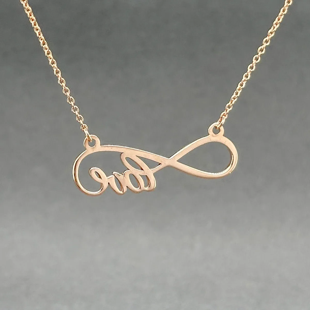 Estate 14K R Gold Love Pendant
