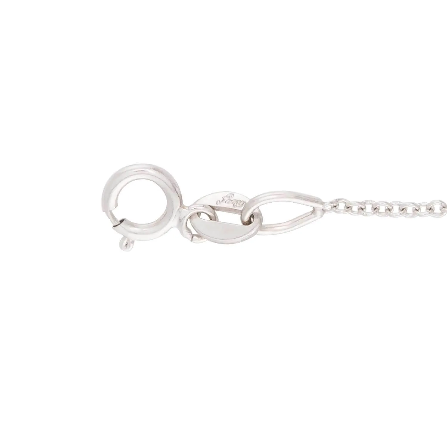 Estate 18k Diamond Key Pendant Necklace