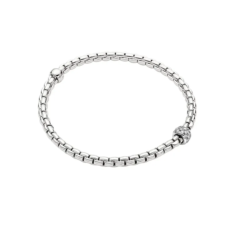 FOPE 'EKA' 18CT WHITE GOLD DIAMOND BRACELET