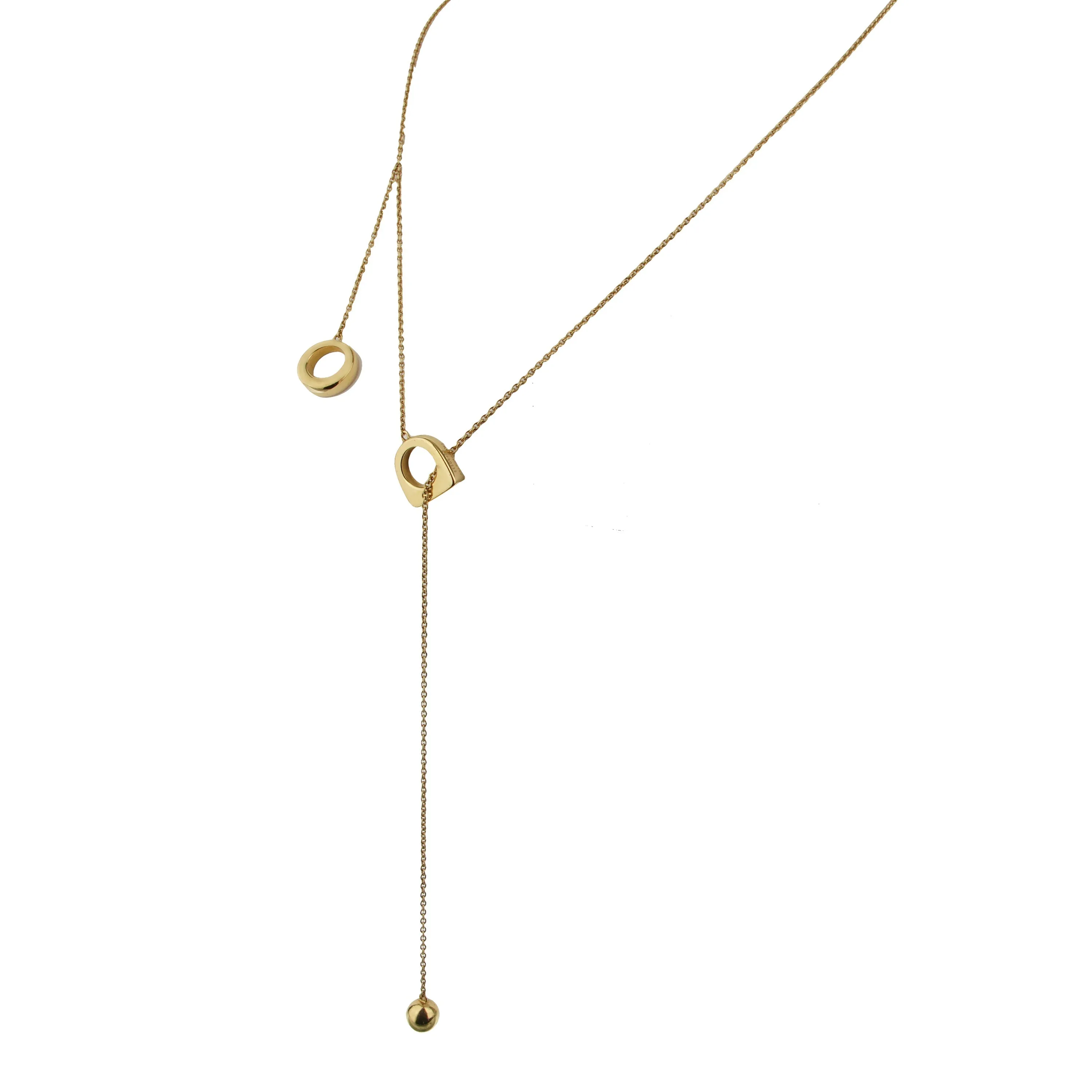 Fred of Paris Success 18k Yellow Gold Lariat Necklace