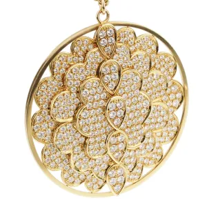 Graff 10.10ct Diamond Pendant Yellow Gold Necklace