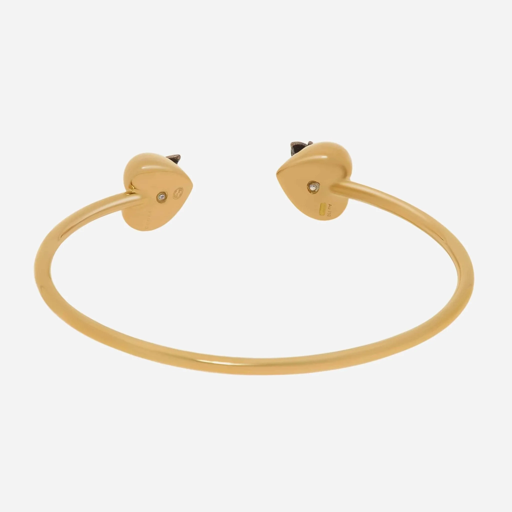 Gucci Le Marche Des Merveilles 18K Yellow Gold and Sterling Silver, Diamond Cuff Bracelet YBA433753001017