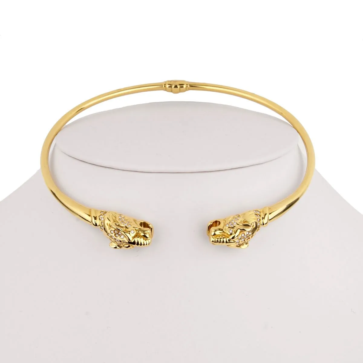 Gucci Panther Diamond 18k Yellow Gold Necklace