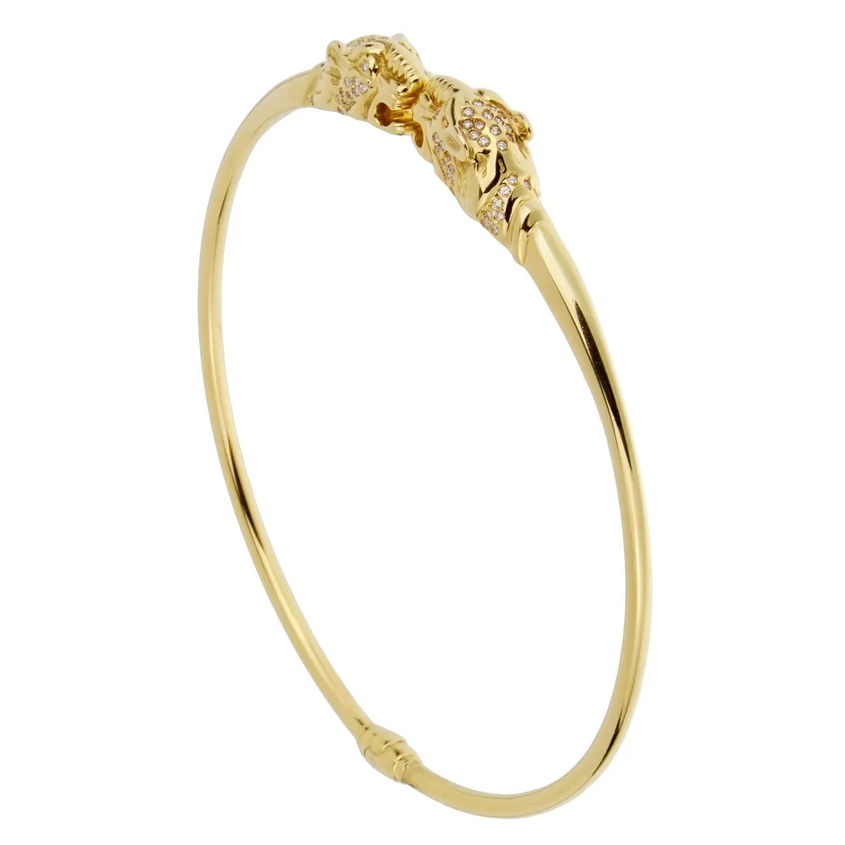 Gucci Panther Diamond 18k Yellow Gold Necklace
