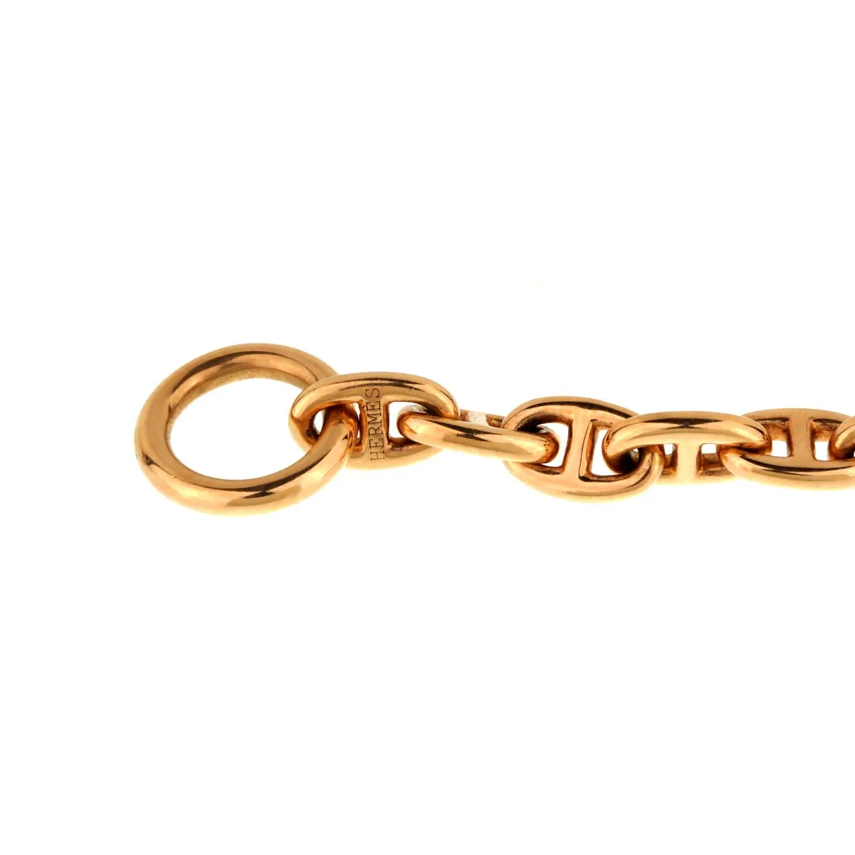 Hermes Chaine d'Ancre Rose Gold Necklace