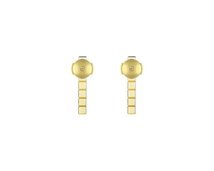 Ice Cube Pure Half-Set Earrings (available in other metals)