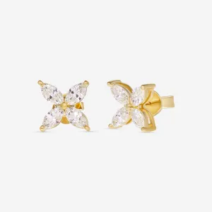 Ina Mar 18K Yellow Gold Marquise Cut Diamond 1.30ct.twd. Stud Earrings AER-14400-Y