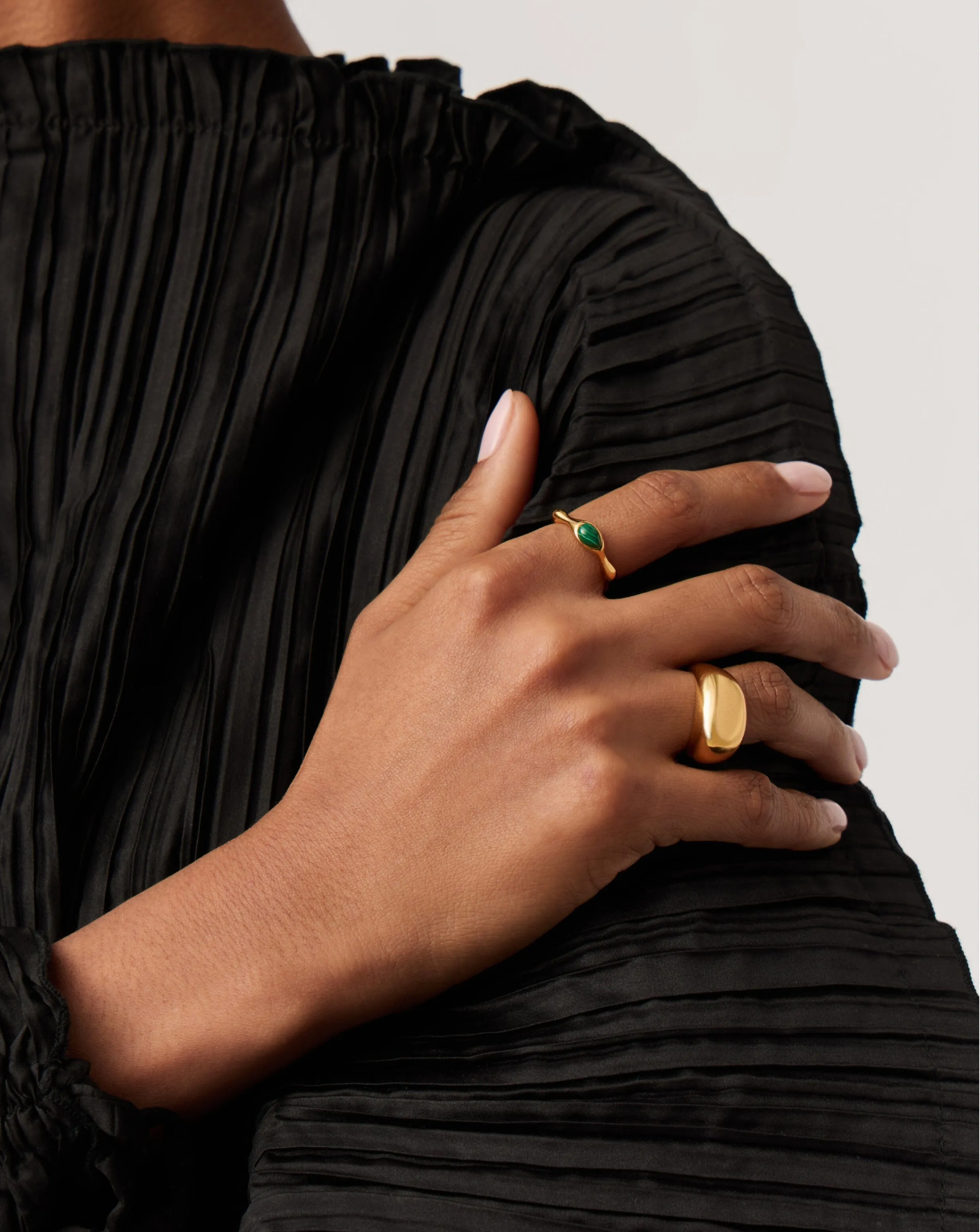 Magma Gemstone Stacking Ring | 18k Recycled Gold Vermeil on Recycled Sterling Silver