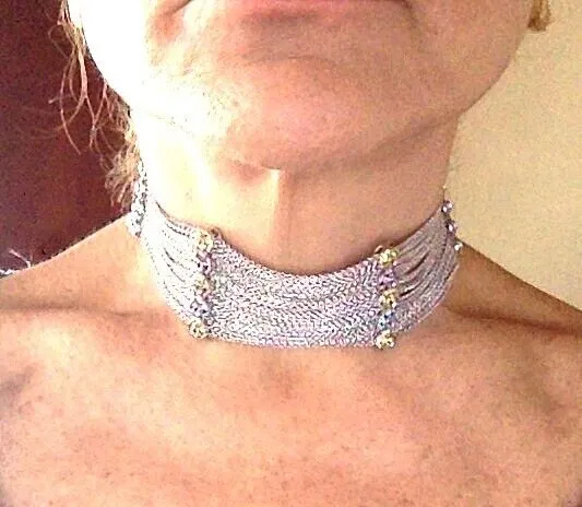 New! Authentic Pasquale Bruni 18k Gold Citrine Topaz Peridot Choker Necklace