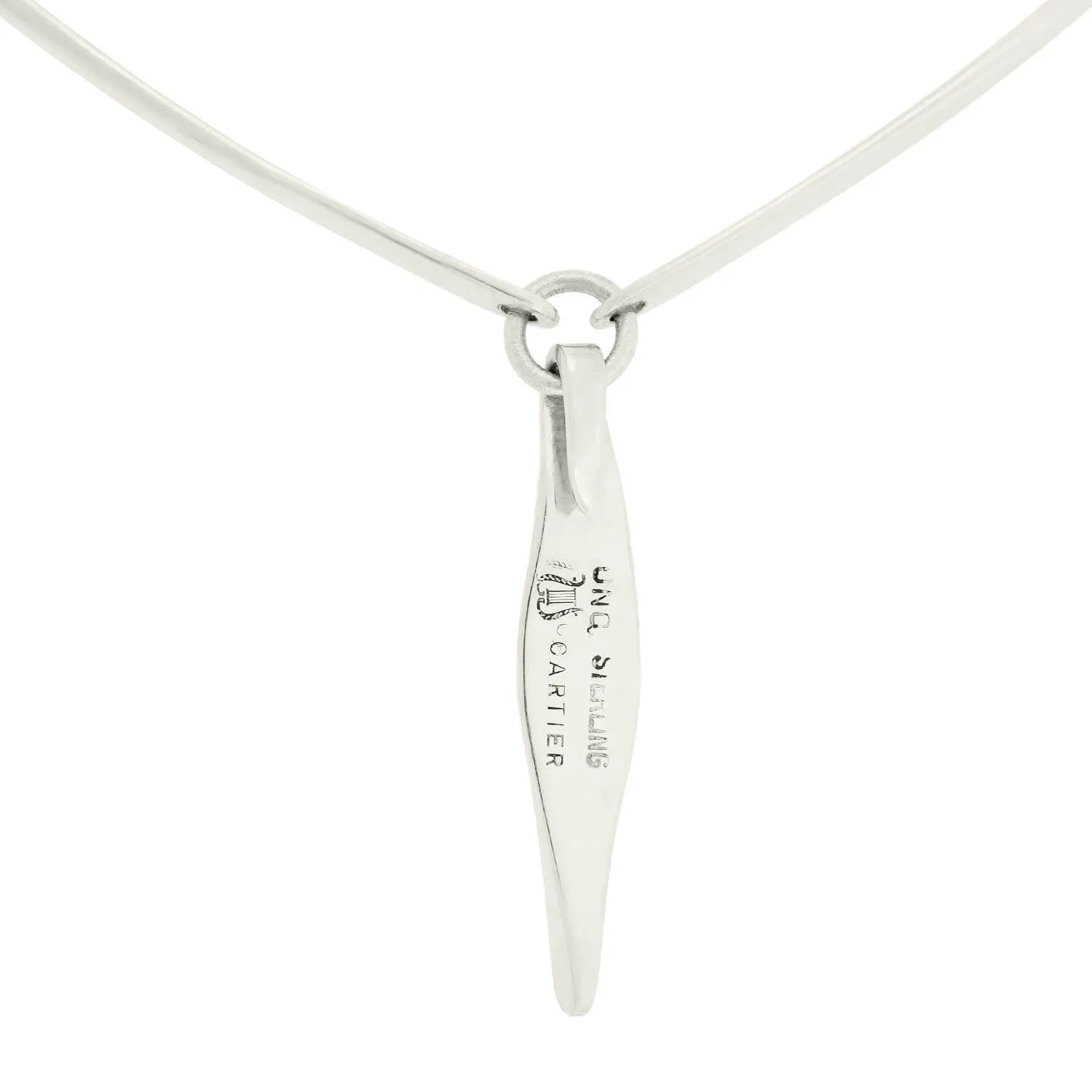 OLD NEWBURY CRAFTERS for CARTIER Vintage Sterling Silver Choker Necklace